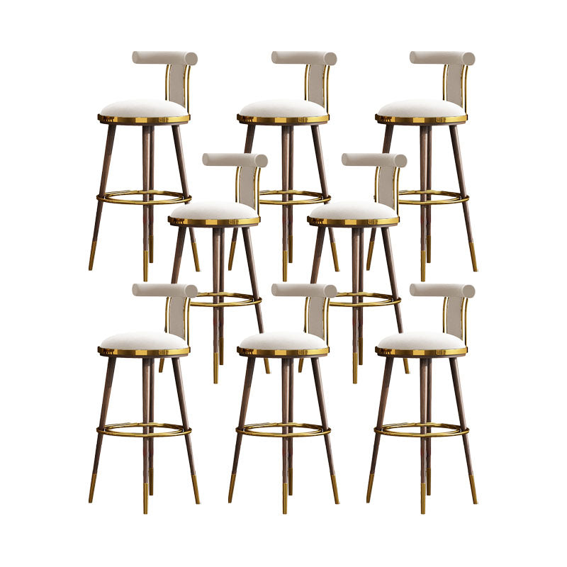 Contemporary Metal Bar Stool Footrest Counter Stool for Restaurant