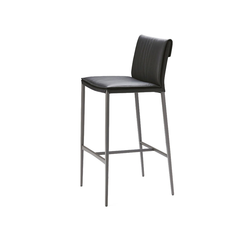 Contemporary Style Metal Bar Stool Footrest Counter Stool for Restaurant