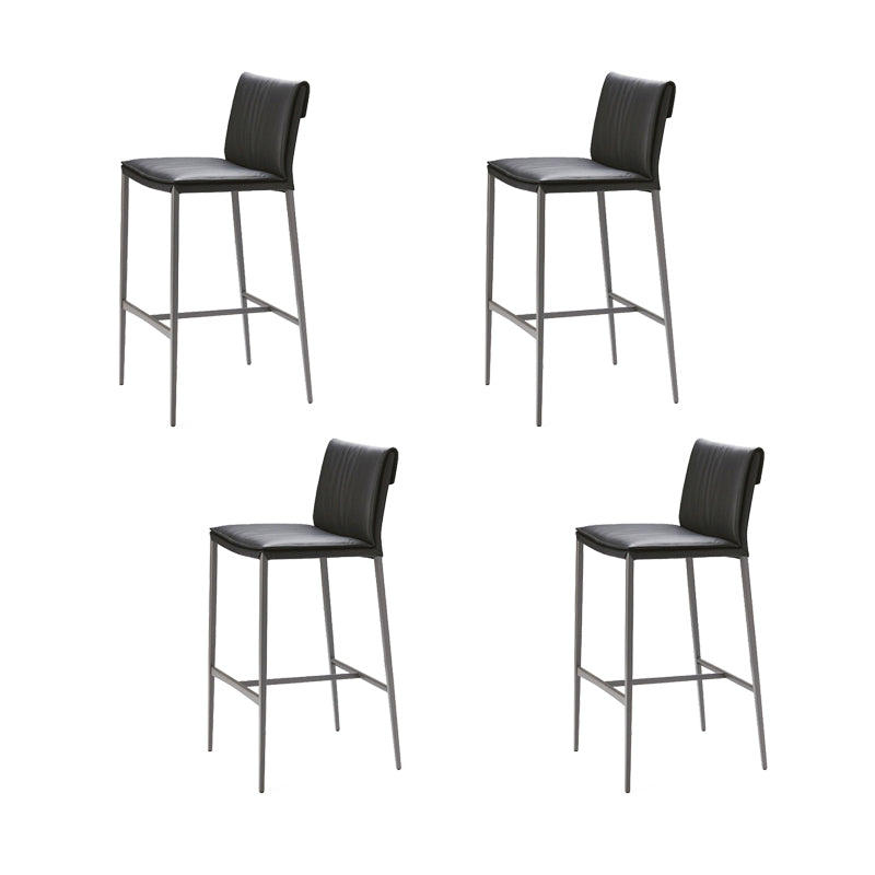 Contemporary Style Metal Bar Stool Footrest Counter Stool for Restaurant