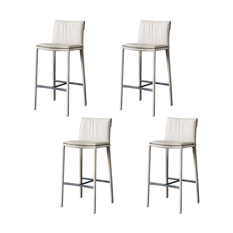 Contemporary Style Metal Bar Stool Footrest Counter Stool for Restaurant