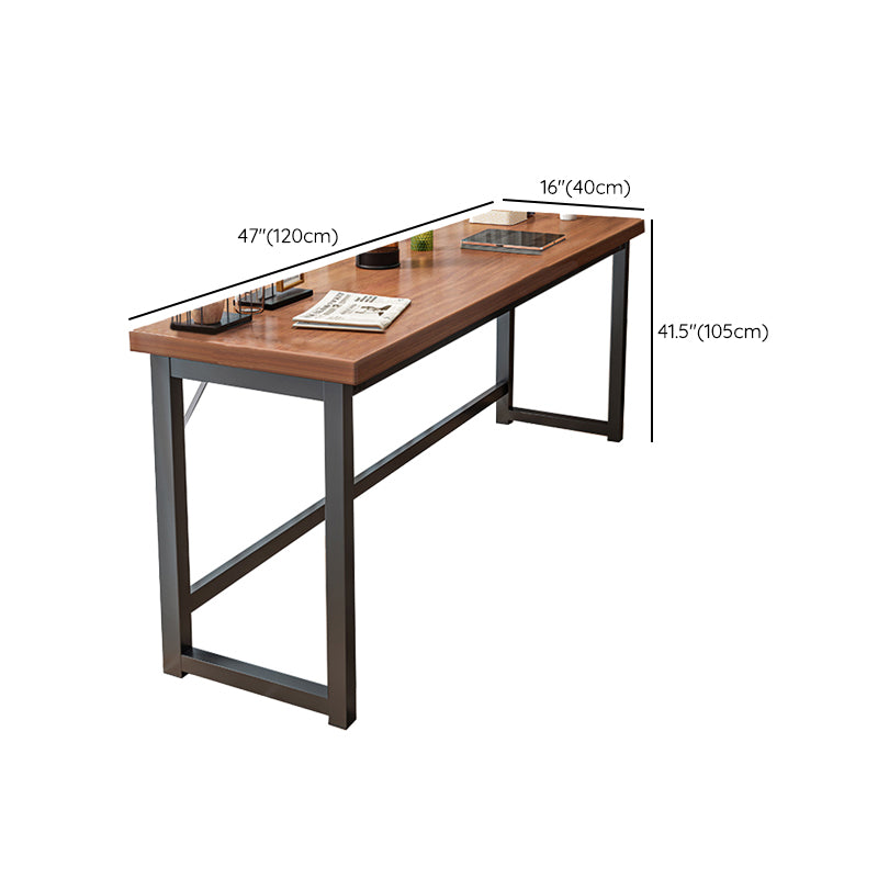 Rectangle Manufactured Wood Bistro Table Modern Pub Table with Metal Frame