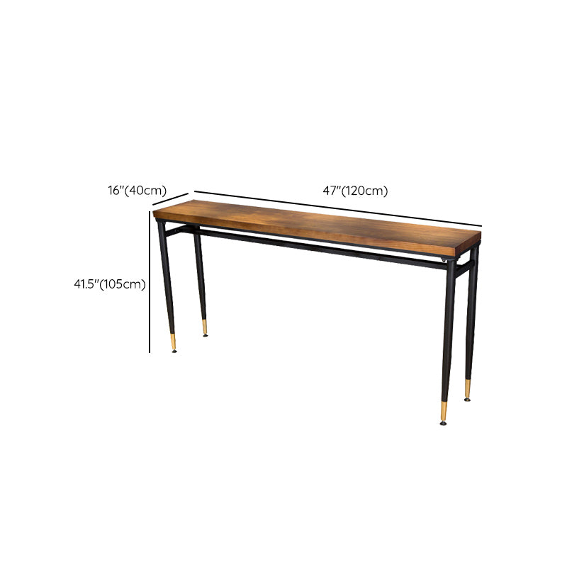 Industrial Indoor Bar Stool Table Metal and Wood Bar Dining Table