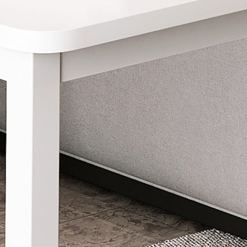 Contemporary Pub Table with Metal Frame Matte Finish Faux Wood Top Bar Table