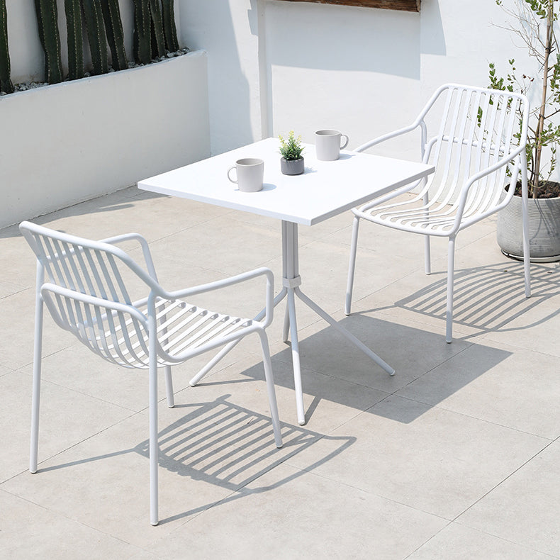 Contemporary Style 1/5 Pcs Bistro Set Metal Round Bistro Table Set