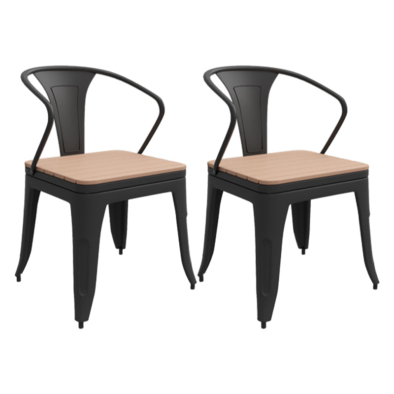 Modern Style Wood Patio Dining Table 1/2/3/5/7 Pcs Brown Dining Set