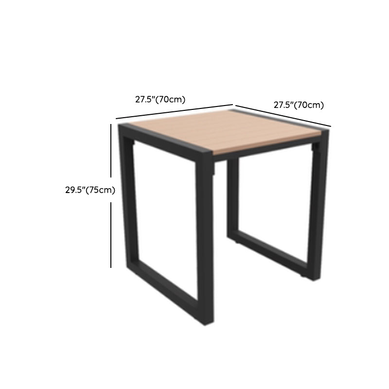Modern Style Wood Patio Dining Table 1/2/3/5/7 Pcs Brown Dining Set