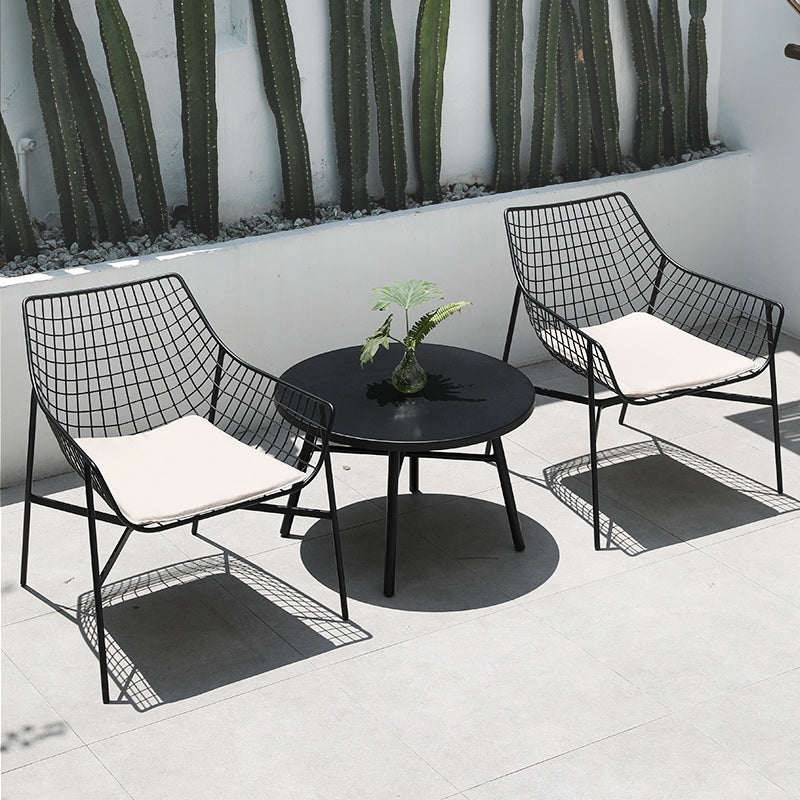 Contemporary Style 1/3/4/5 Pcs Bistro Set Metal Bistro Table Set