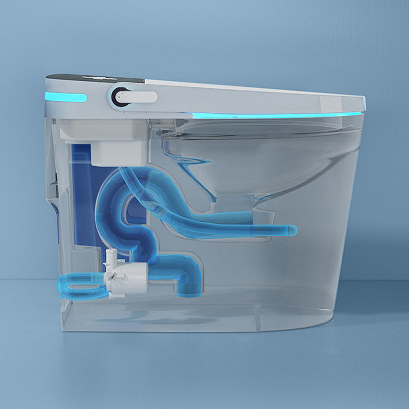 Modern One Piece ABS Toilet Floor Mounted Siphon Jet Urine Toilet