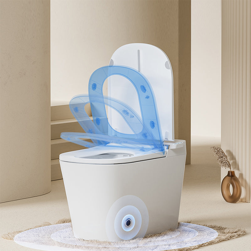 One Piece Toilet Modern Flush Toilet Floor Mounted Siphon Jet Toilet Bowl
