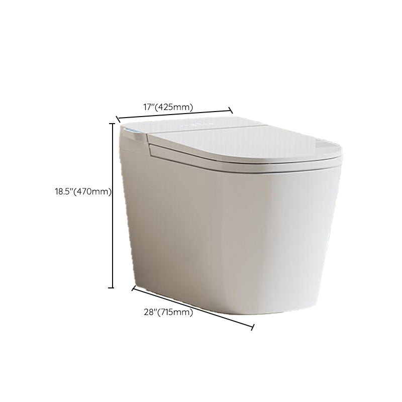 One Piece Toilet Modern Flush Toilet Floor Mounted Siphon Jet Toilet Bowl