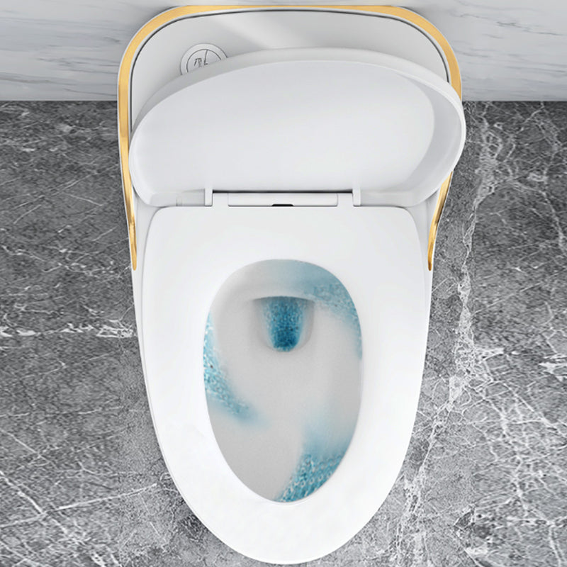 Modern Seat Included Flush Toilet One-Piece White Urine Toilet for Bathroom