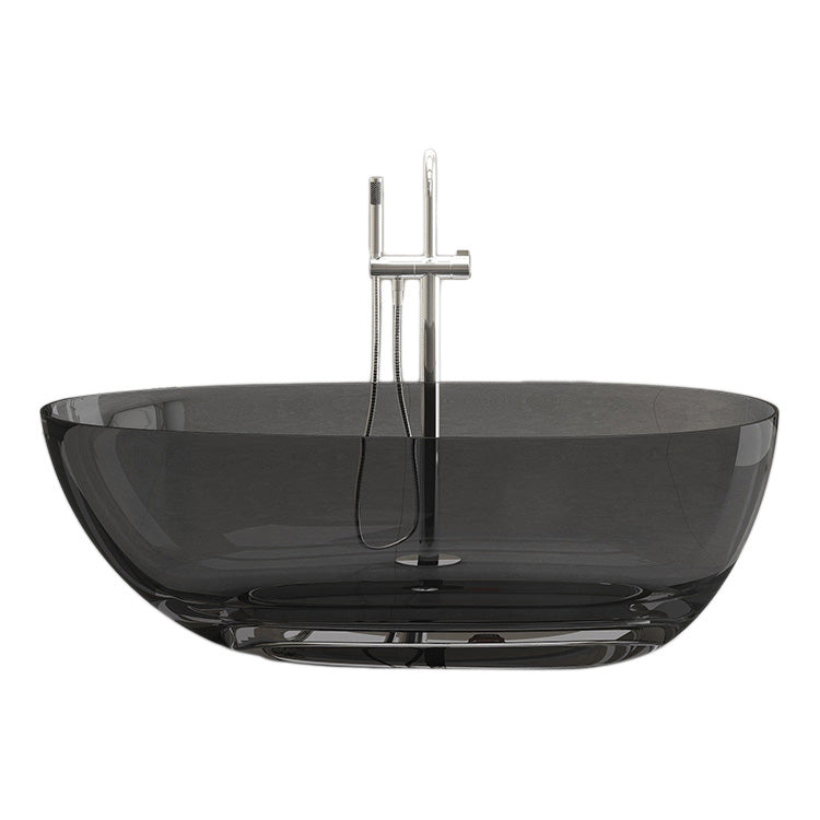 Antique Finish Soaking Bathtub Oval Stand Alone Modern Bath Tub