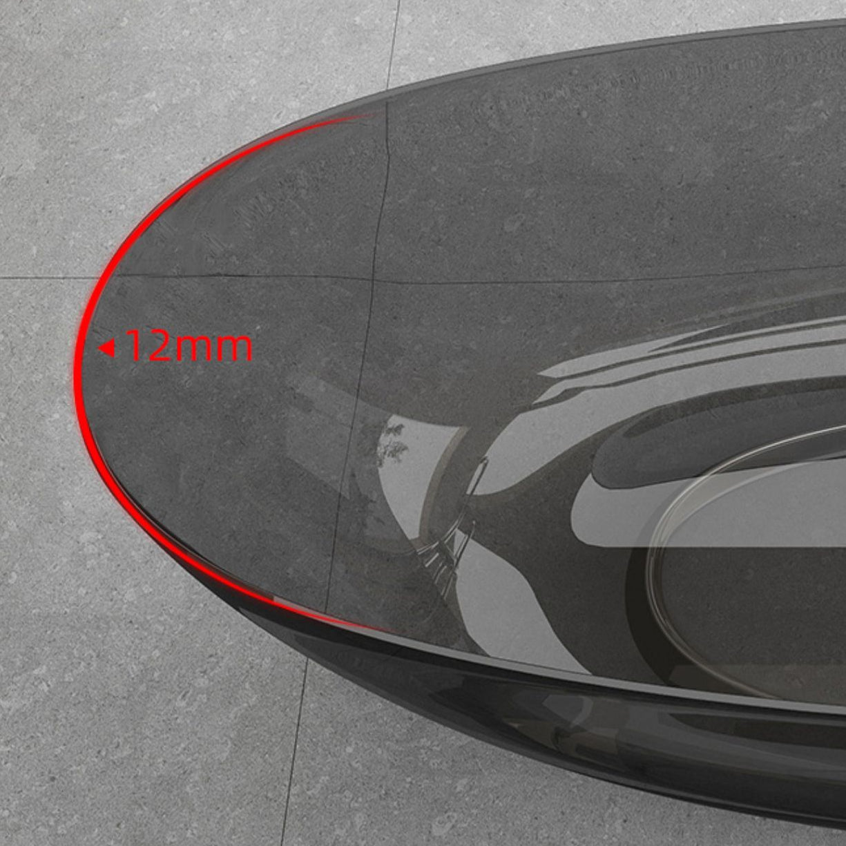 Antique Finish Soaking Bathtub Oval Stand Alone Modern Bath Tub