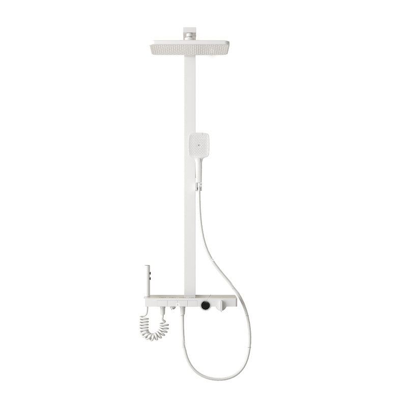 Shower Set Shower Arm Square Wall-Mounted Adjustable Spray Pattern Shower Set