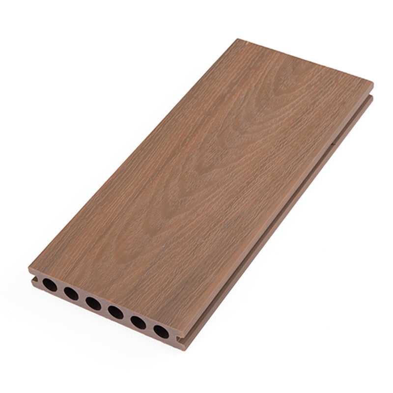 Rectangular Wood Deck Plank Nailed Installation for Outdoor Patio