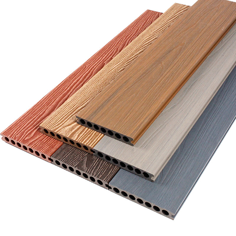 Rectangular Wood Deck/Patio Flooring Tiles Nailed Installation for Outdoor Flooring