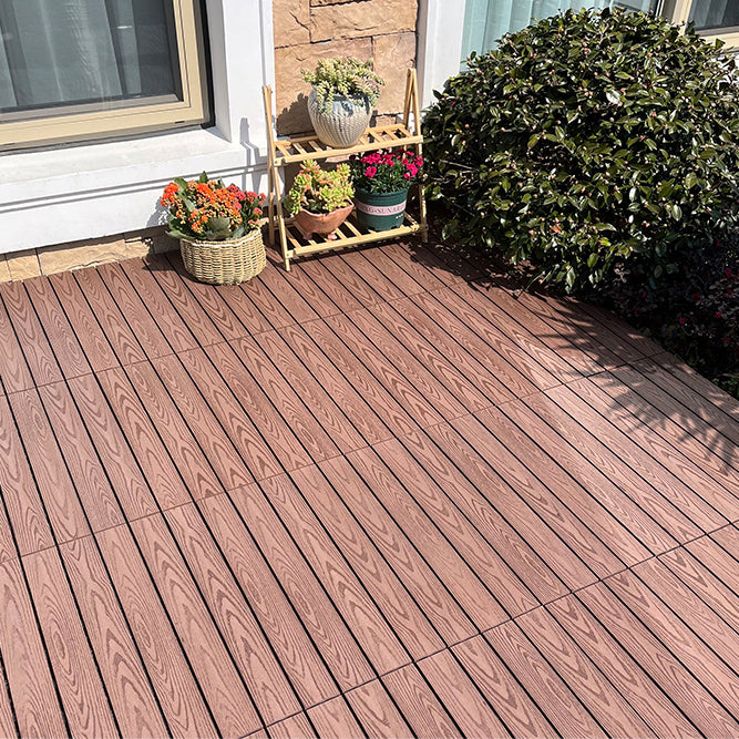 Wooden Deck Plank Outdoor Waterproof Rectangular Outdoor Floor Board