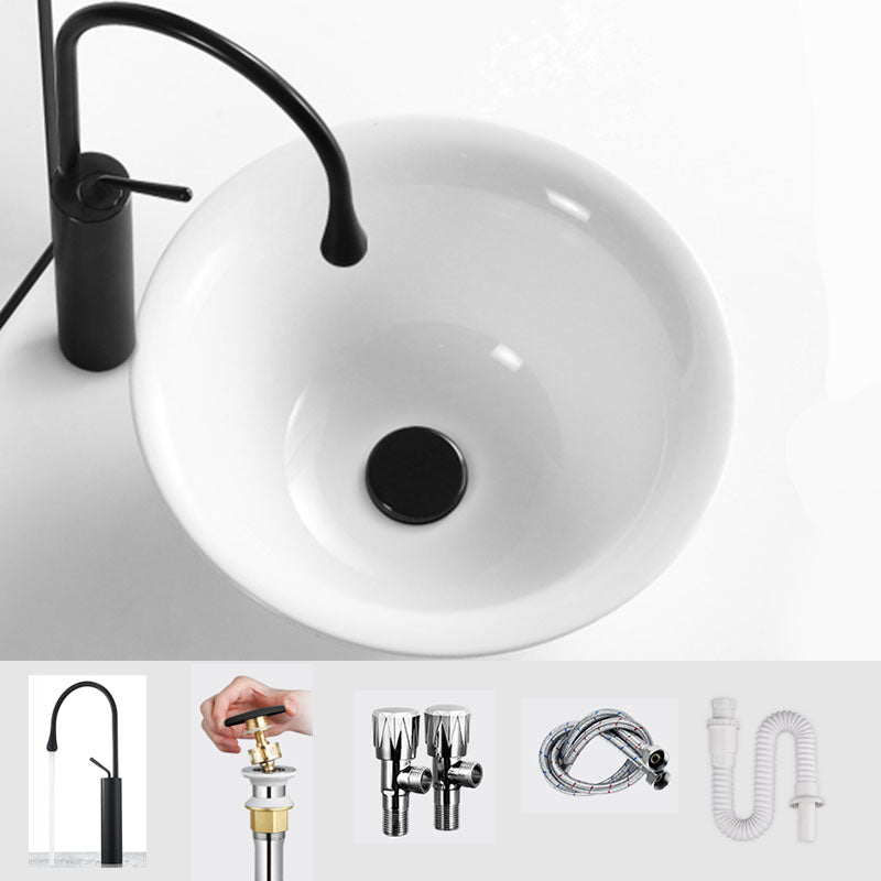 Porcelain Trough Bathroom Sink Modern No Craftsmanship Wash Stand