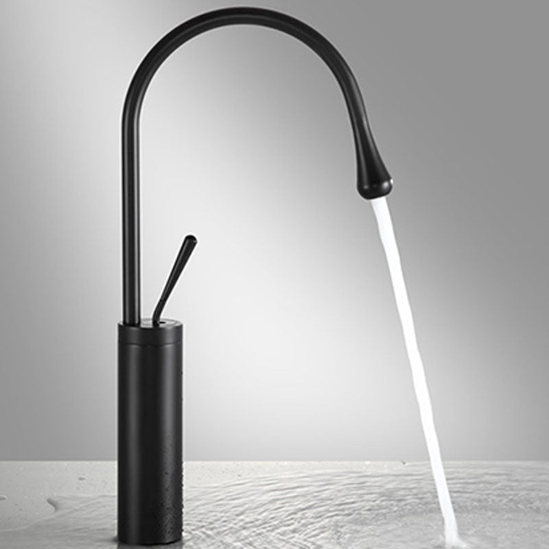 Bathroom Ceramic Sink Round Rod Handle Anti-spill Modern Faucet Sink