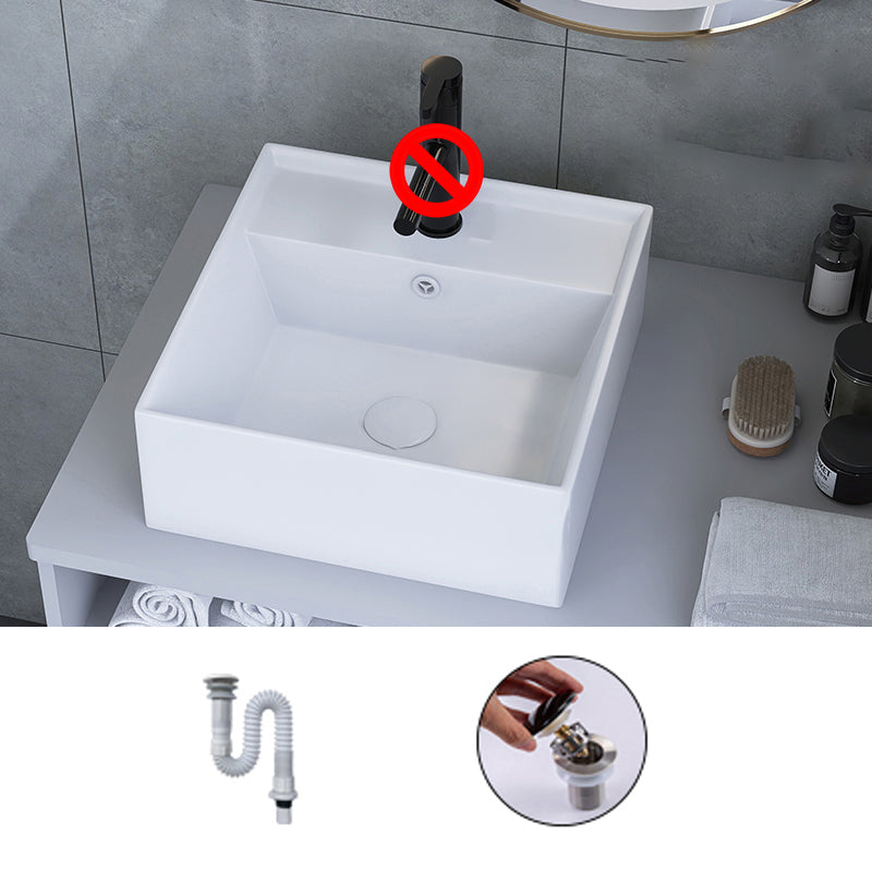 White Trough Bathroom Sink Rectangle Ceramic Trough Bathroom Sink