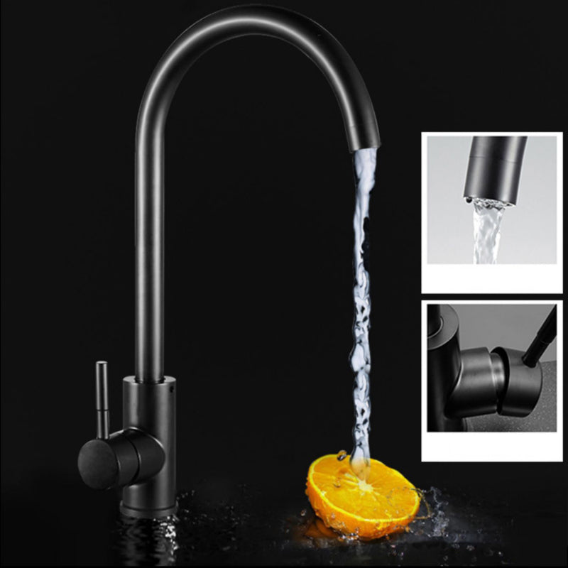 Black Stainless Steel Sink Single Bowl Undermount Sink with Basket Strainer
