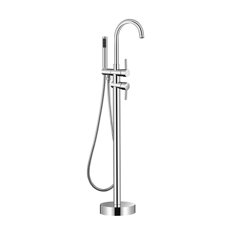 Floor Mounted Copper Freestanding Tub Filler Freestanding High Arc Freestanding Faucet