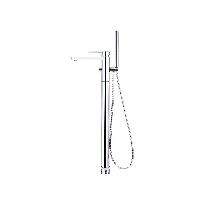 Modern Deck Mounted Roman Tub Faucet Bronze Low Arc Roman Tub Faucet Set