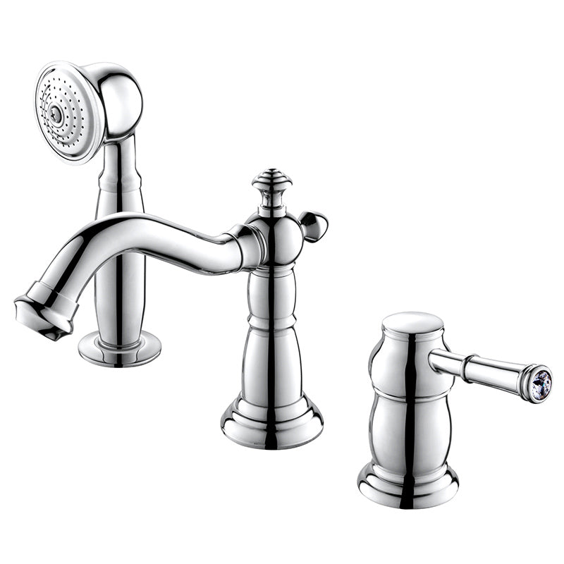 Deck Mounted Roman Tub Faucet Bronze Low Arc Roman Tub Faucet Set