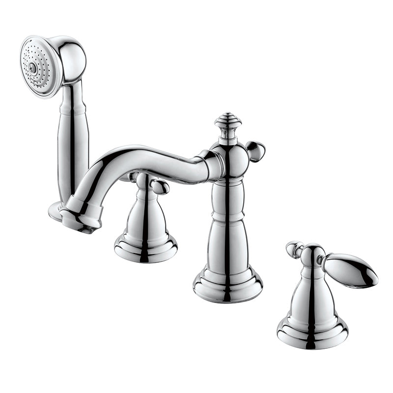 Deck Mounted Roman Tub Faucet Bronze Low Arc Roman Tub Faucet Set