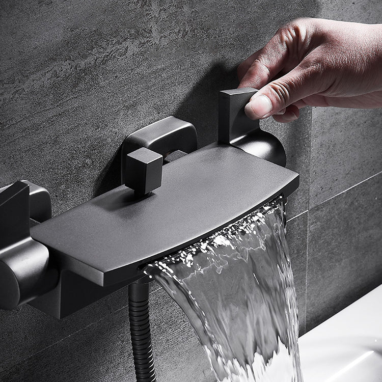 Waterfall Bath Faucet Adjustable Water Flow Wall Mounted Bathroom Faucet