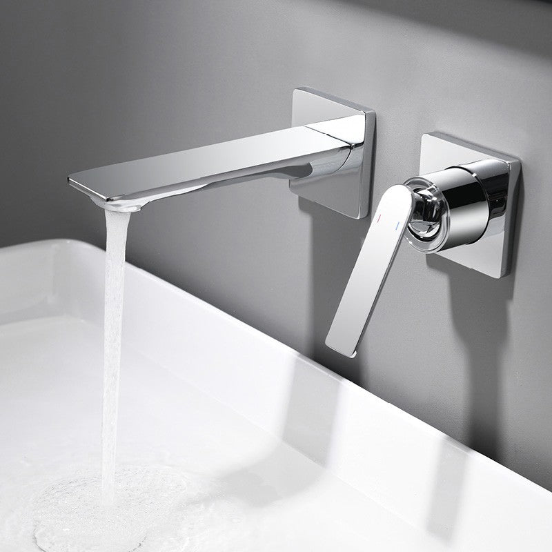 Traditional Wall Mounted Metal Tub Filler Low Arc Tub Faucet Trim