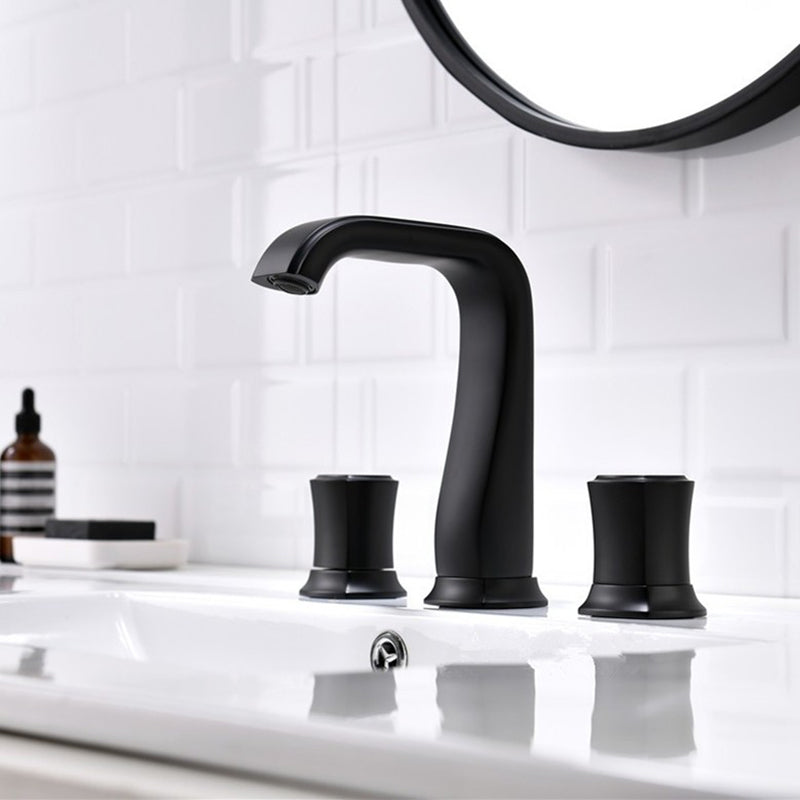 Glam Bathroom Vessel Faucet Knob Handles Low Arc Vessel Faucet