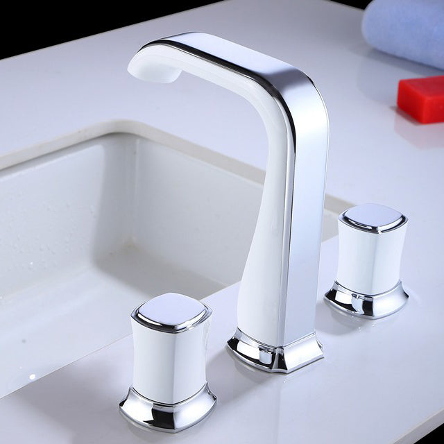 Glam Bathroom Vessel Faucet Knob Handles Low Arc Vessel Faucet