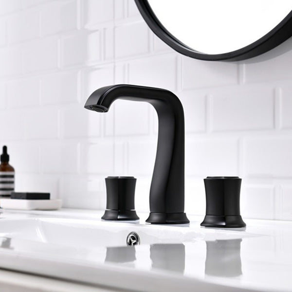Glam Bathroom Vessel Faucet Knob Handles Low Arc Vessel Faucet