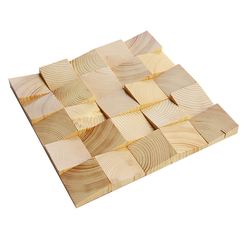 Wall Ceiling Light Wood Glue Down Mosaic Indoor Modern Wall Ceiling