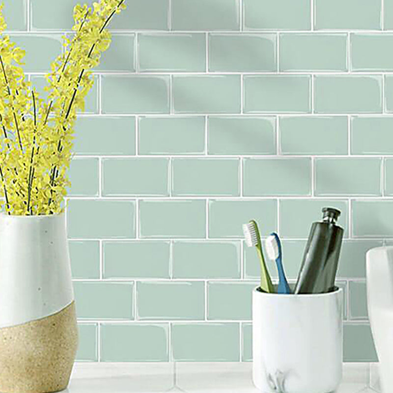 Subway Tile Wallpaper Plastic Waterproof Peel & Stick Subway Tile