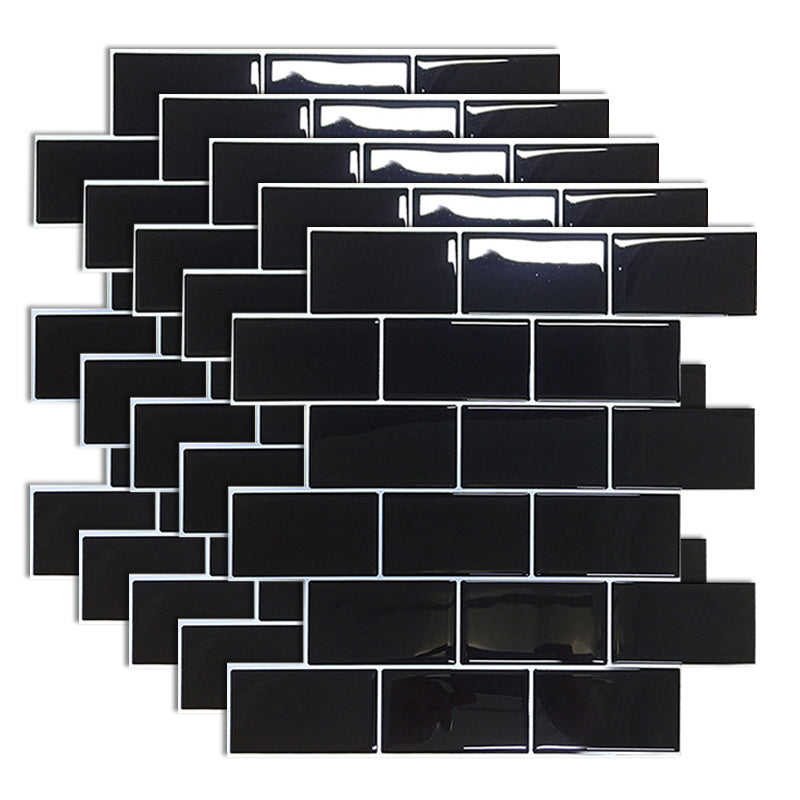 Subway Tile Wallpaper Plastic Waterproof Peel & Stick Subway Tile