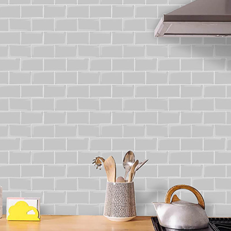 Subway Tile Wallpaper Plastic Waterproof Peel & Stick Subway Tile