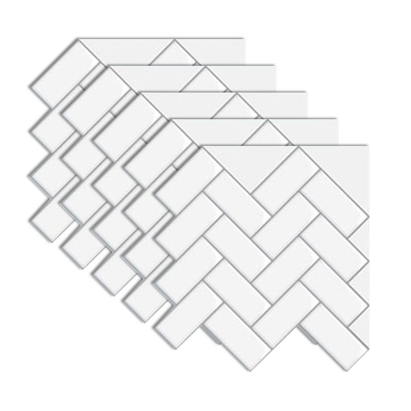 Subway Tile Wallpaper Plastic Peel and Stick Backsplash Wall Tile