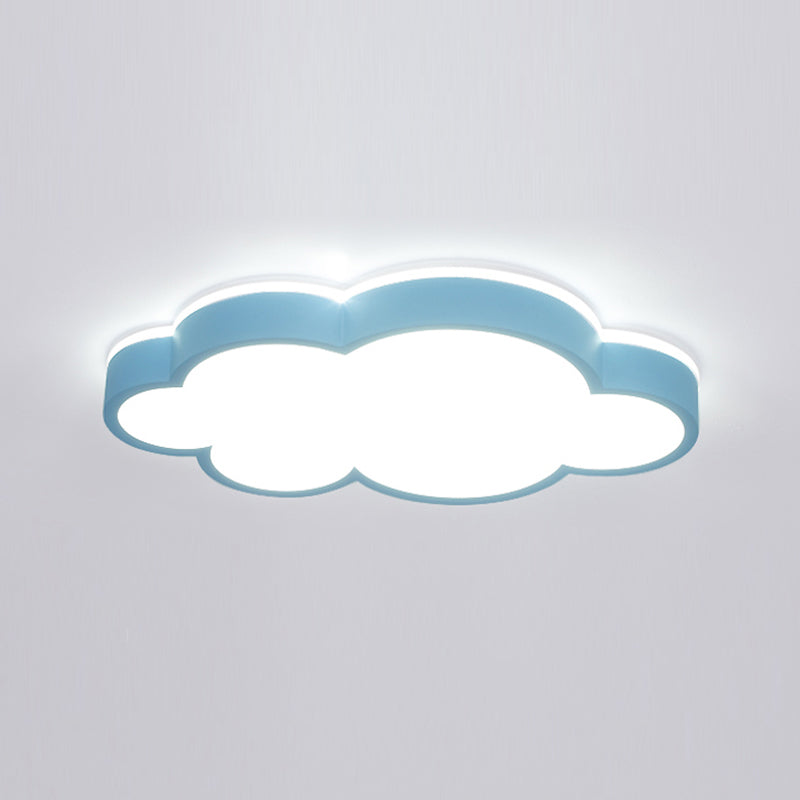Nordic Style Flush Mount Cloud Metal LED Ceiling Light Fixture for Bedroom