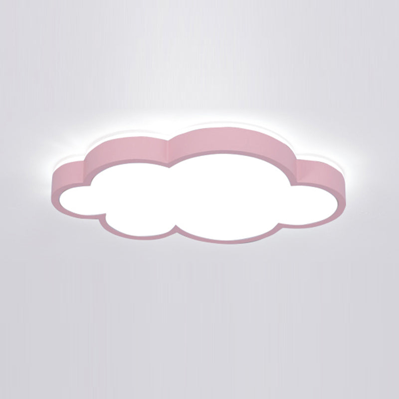 Nordic Style Flush Mount Cloud Metal LED Ceiling Light Fixture for Bedroom
