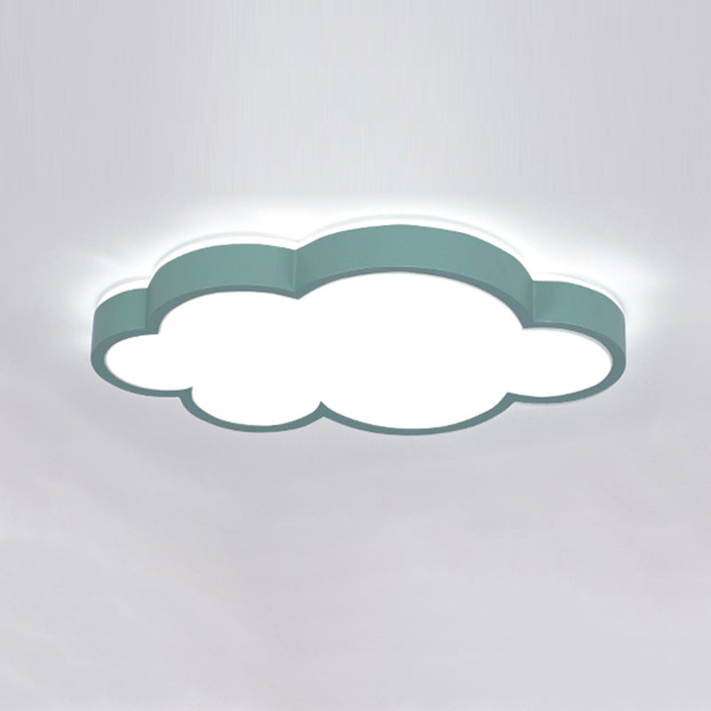 Nordic Style Flush Mount Cloud Metal LED Ceiling Light Fixture for Bedroom