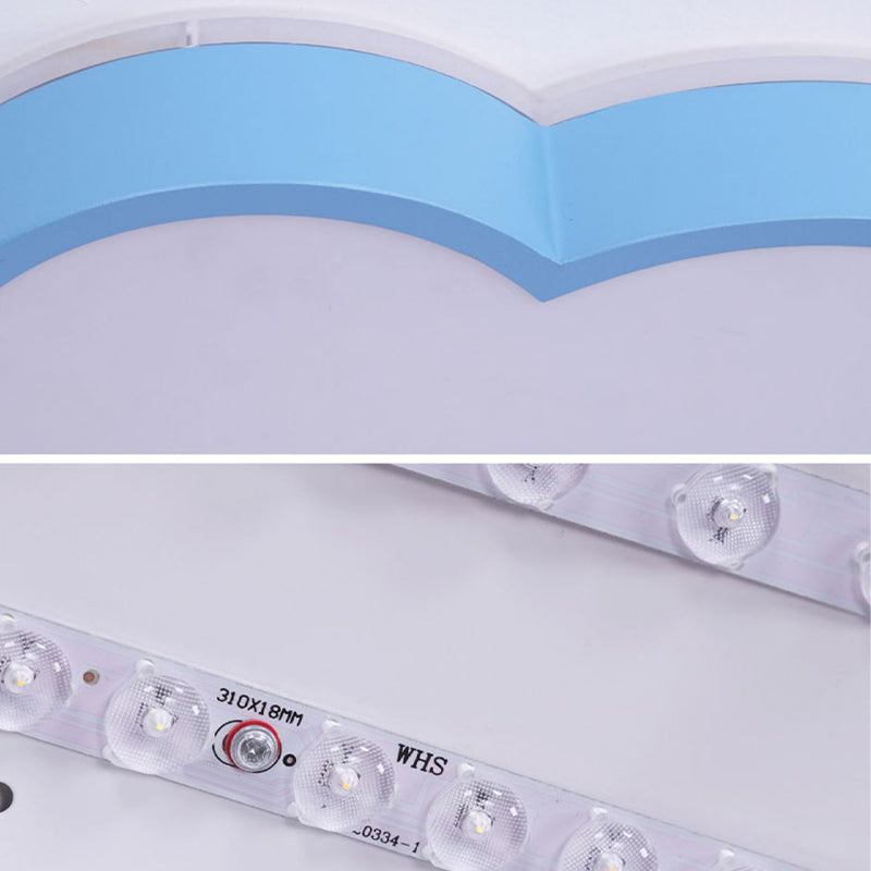 Nordic Style Flush Mount Cloud Metal LED Ceiling Light Fixture for Bedroom