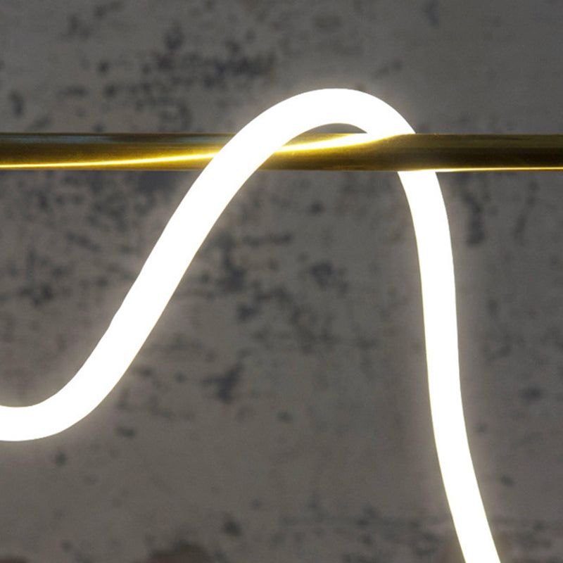 1 Light Linear Pendant Lighting Modern Metal Island Lighting