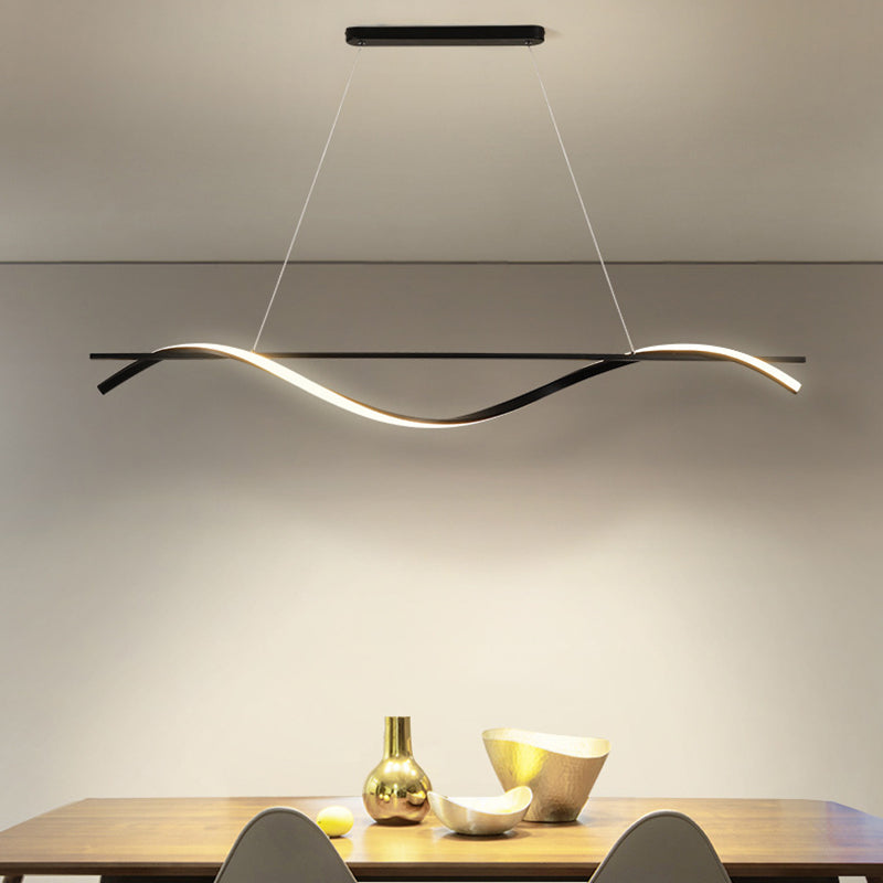 Modernism White/Black Kitchen Island Lighting Unique Ceiling Light for Bedroom