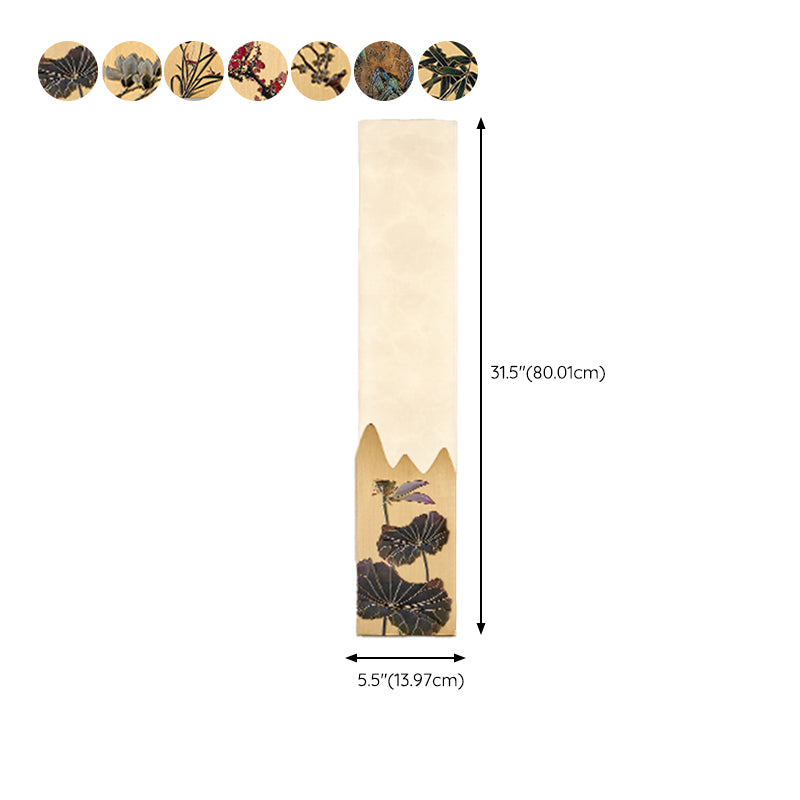 Modern Metal Wall Sconce Rectangle Shape Wall Light with Stone Shade for Living Room