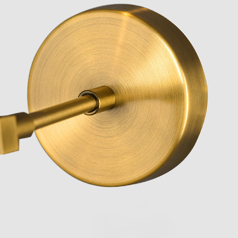 Gold Modern Metal Wall Sconce Ball Shape Wall Light with Glass Shade for Living Room