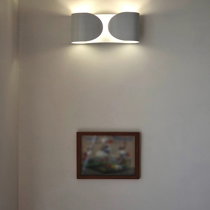 Single Polished Contemporary Wall Mounted Sconce Metal LED Wall Light