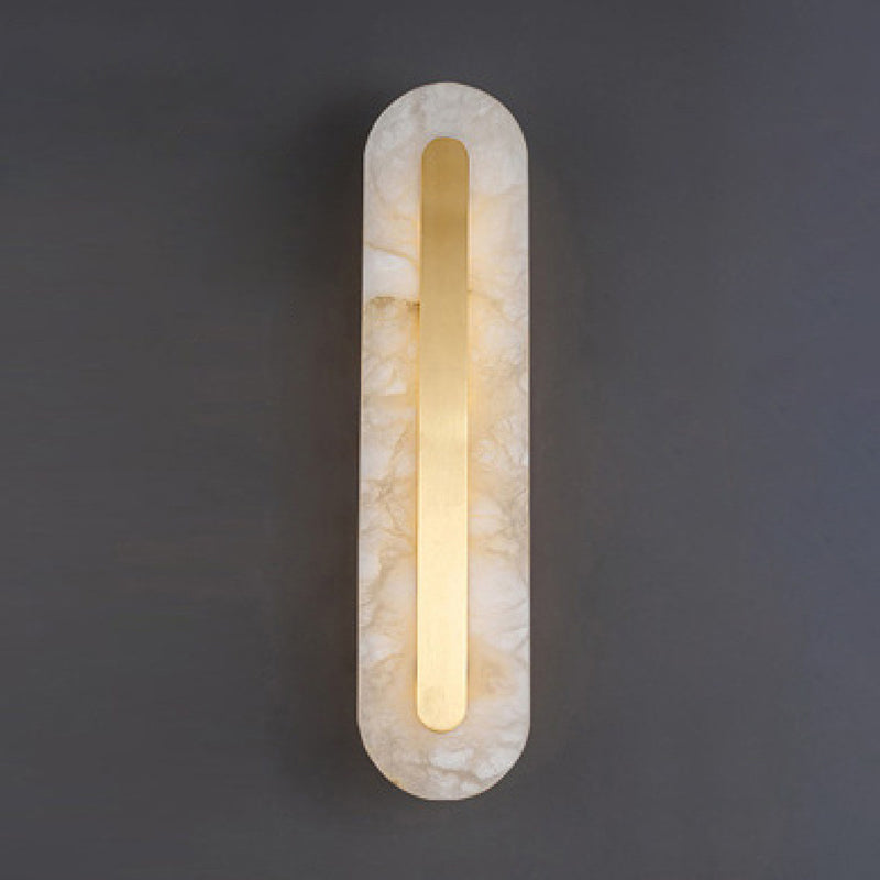 Single Modern Golden Wall Mounted Sconce LED Shaded Wall Light for Foyer