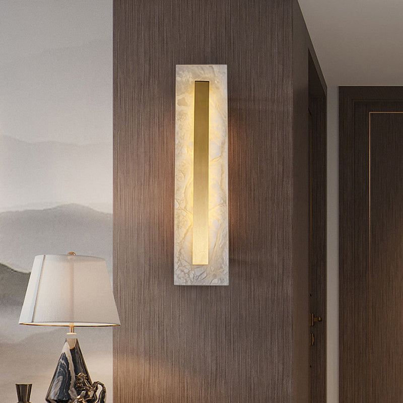 Single Modern Golden Wall Mounted Sconce LED Shaded Wall Light for Foyer